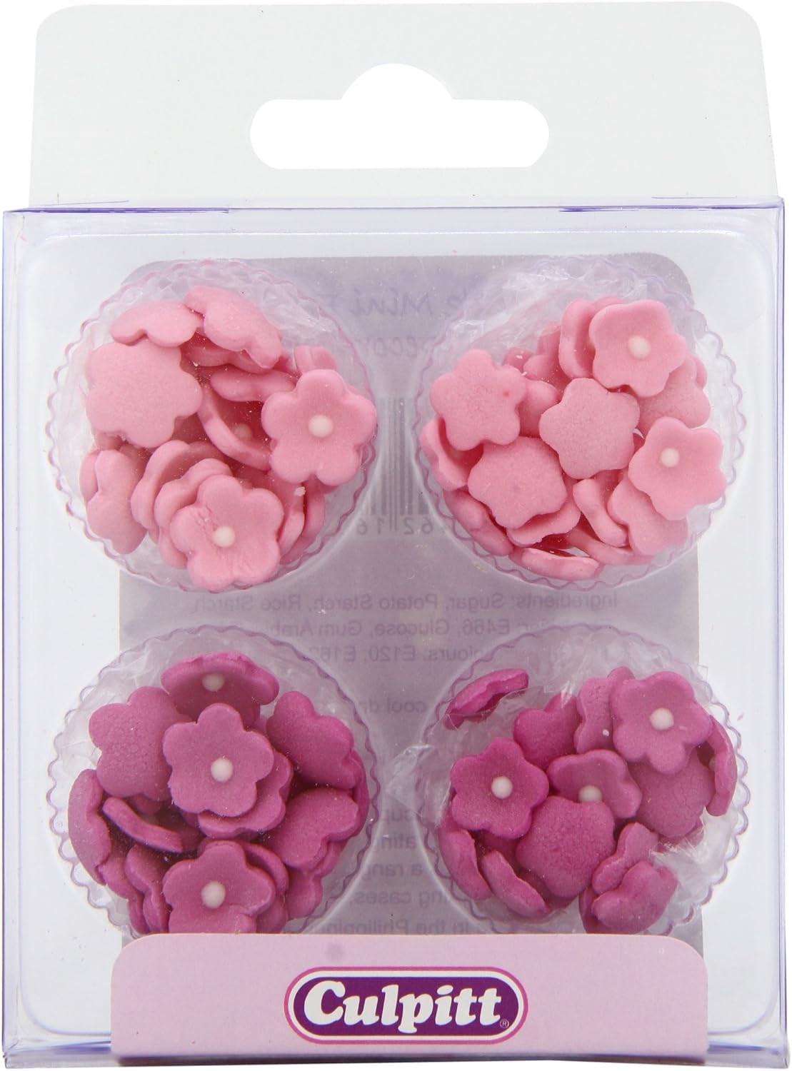 Mini Daisy Sugar Decorations - Pink