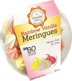 Krunchy Melts Original Meringue Cookies | Rainbow Vanilla Flavor | Only 80 Calories Per Serving | Fat Free, Gluten Free, Dairy Free (4 Oz)