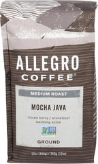 Allegro Coffee Mocha Java Ground Coffee, 12 oz