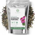 Organic Echinacea Purpurea 4 oz. (113g), USDA Certified Dried Echinacea Tea, Premium Quality Herb, Purple Coneflower, Cut & Sifted