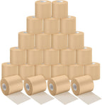 24 Pieces Foam Underwrap Tape Sports Prewrap Athletic Tape Foam Pre Wrap for Ankles Wrists Hands and Knees(Beige)