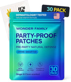 Recovery Patches for Women & Men – Clear Mornings after Parties and Nights Out – Contain Vitamins A, C, D, E, & B, Ashwagandha, Boswellia, Glutathione, Milk Thistle Extract – 30 Green Patches