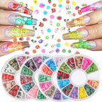 DECORA 3000pcs Fruit Nail Art Slice, Fruit Slime Charms 14 Styles DIY Crafts Assorted 3D Slice 3-5mm for Clay Nail Art Decoration
