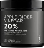 Toniiq Apple Cider Vinegar Capsules - Ultra High Potency 2,010mg Formula with 20% Acetic Acid & Cayenne Pepper - Made with the Mother - Third-Party Lab Tested - 120 Capsules