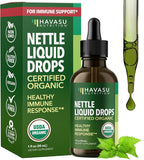 Stinging Nettle Leaf Extract Liquid Drops - USDA Organic - Immune Support and Prostate Health Supplement - 60 Servings - Vegan, Non-GMO, Gluten-Free - Unflavored Herbal Tincture - 1 Fl Oz