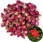 TooGet Fragrant Natural Red Rose Buds Rose Petals Organic Dried Flowers Wholesale, Culinary Food Grade - 8 OZ