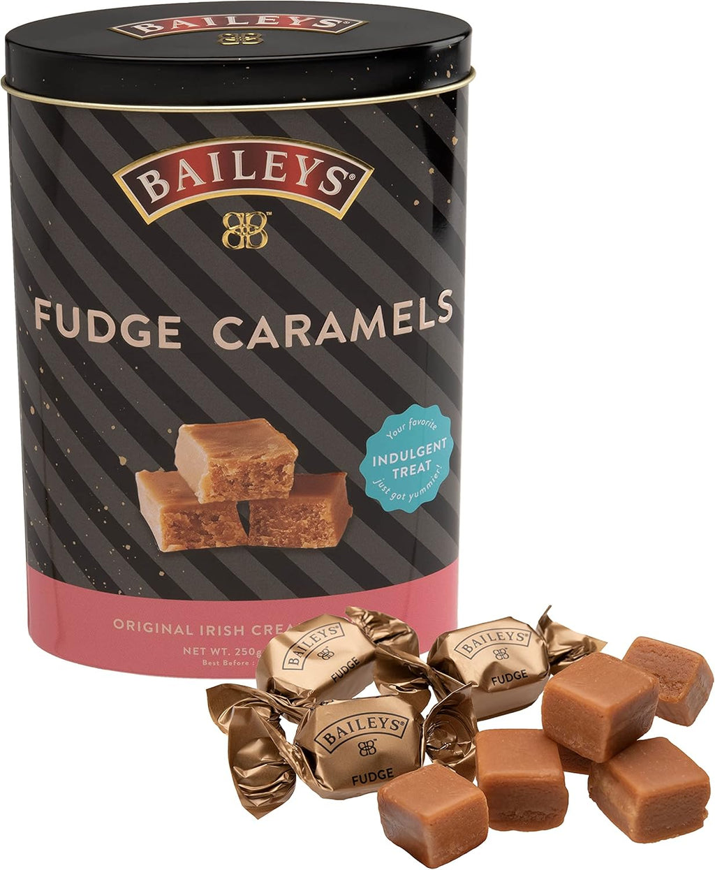 Gardiners of Scotland Handmade Fudge, Baileys Fudge Caramels 8.8 Ounce Tin