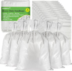 MAQIHAN Empty Sand Bags - 8PCS Woven Polypropylene Heavy Duty Tear Resistant Sandbags for Hurricane Sand Bags for Flooding Construction Project Storing Dry Materials