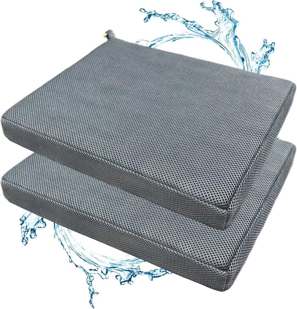 Shower Cushion, 2-Pack Bath Seat Cushions, Quick Drying and Easy to Clean, Made of Comfortable 4D Air Fiber Material, Portable and Removable, Suitable for Shower Chairs, Bathtubs and Pools