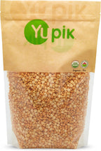 Yupik Organic Yellow Split Peas, 2.2 lb (35.2 oz), USDA Certified, Non-GMO, Vegan, Gluten-Free, Hearty & Sweet Flavour, Excellent Source of Protein & Fiber, Perfect for Soups, Stews & Salads