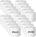 Nuogo 20 Pack 2'' x 180'' Plaster of Paris Rolls Bulk Plaster Cloth White Gauze Bandages Each Roll 5 Yards for Craft Projects Mache Belly Cast Sculptures Wraps Masks