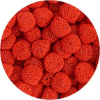 Red Berries With Nonpareils, Red Berry Flavor, Red Candy Gummies, The Hampton Popcorn & Candy Company, 1 Pound Bag (Red Berries With Seeds)
