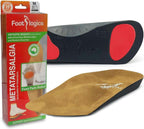 Footlogics 3/4 Length Orthotic Shoe Insoles with Built-in Raise for Ball of Foot Pain, Morton’s Neuroma, Flat Feet - Metatarsalgia (L (Men's 10-11.5, Women's 11.5-13)