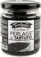 TartufLanghe Black Truffle Caviar Pearls – Luxury Italian Truffle Pearls, Perfect for Enhancing Dishes, Gourmet Gift, Imported from Italy – 200g Jar, 7.05 oz
