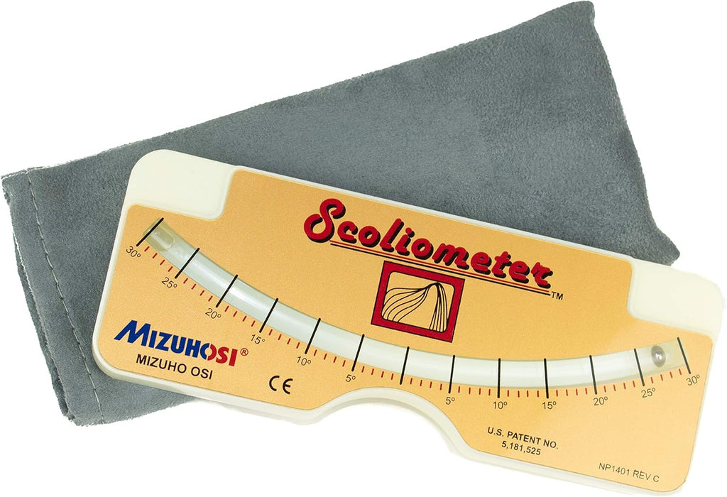57019 Medical Measuring Device for Back Scoliosis Diagnosis with Fabric Carrying Pouch