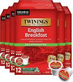 Twinings Decaffeinated English Breakfast Black Tea 72 K-Cup Pods for Keurig, 12 Count (Pack of 6), Smooth, Flavourful, Robust, Enjoy Hot or Iced