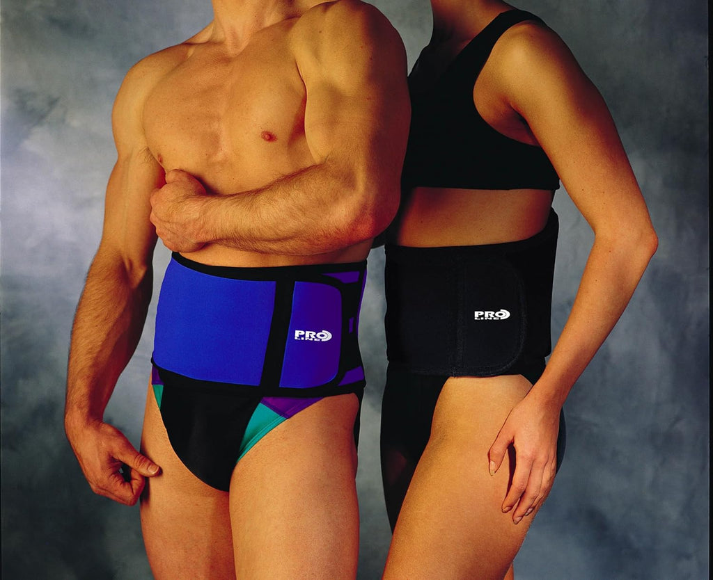 Proline Neoprene Instant Heat Back Support, Blue, Adult One Size