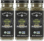 Watkins Gourmet Organic Spice Jar, Thyme Leaves, 1.26 Ounce (Pack of 3)