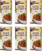Massel Ultracube Stock Cubes Beef Style Broth -No MSG, Gluten-Free Bouillon - Bulk Pack (6 x 105g)