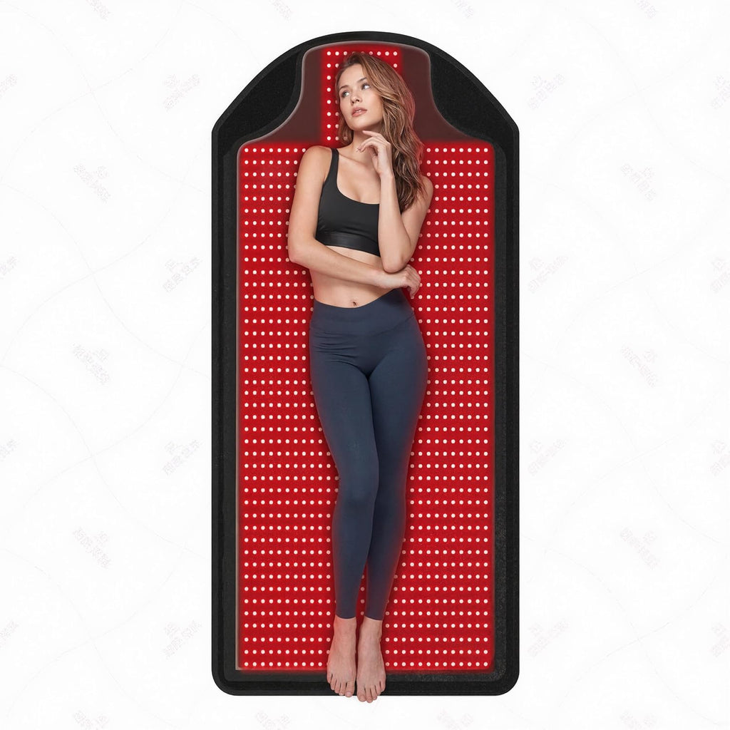 Body Red Light Therapy Mat,Extra-Wide LED Light Mat for Indoor Use, 1370 LED Lights, Surface with Adjustable Brightness Levels