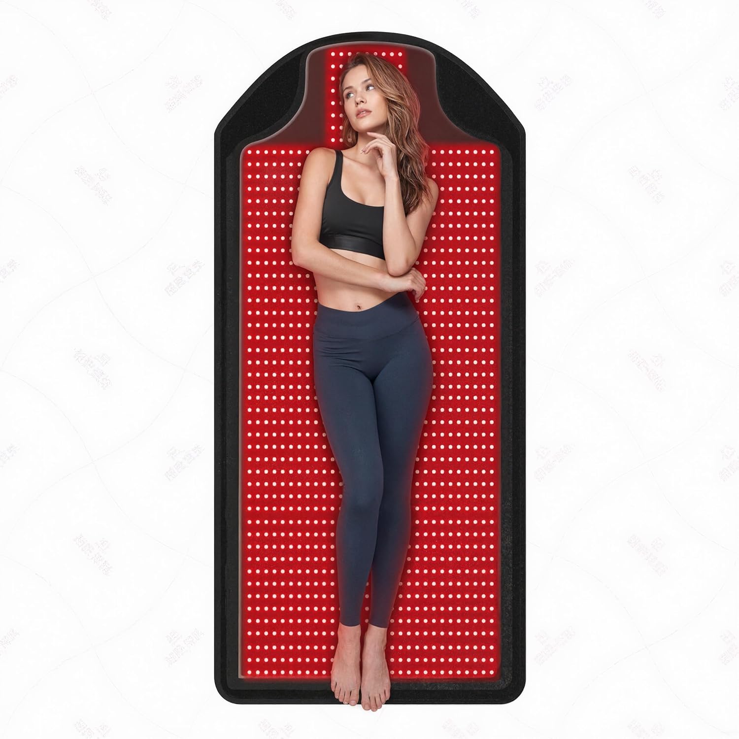 Body Red Light Therapy Mat,Extra-Wide LED Light Mat for Indoor Use, 1370 LED Lights, Surface with Adjustable Brightness Levels