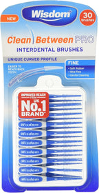 Wisdom Toothbrushes Clean Between Pro Interdental Brushes, Fine, Pack of 3, 90-Count, 100 g