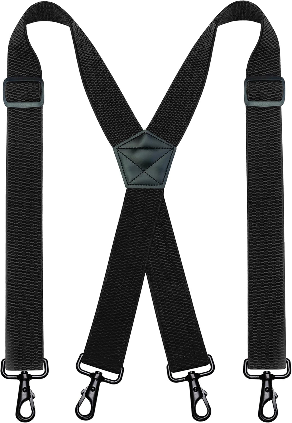 JEMYGINS 1.48" Wide Heavy Duty Suspender with 4 Swivel Hooks for Jeans Pants