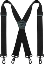JEMYGINS 1.48" Wide Heavy Duty Suspender with 4 Swivel Hooks for Jeans Pants