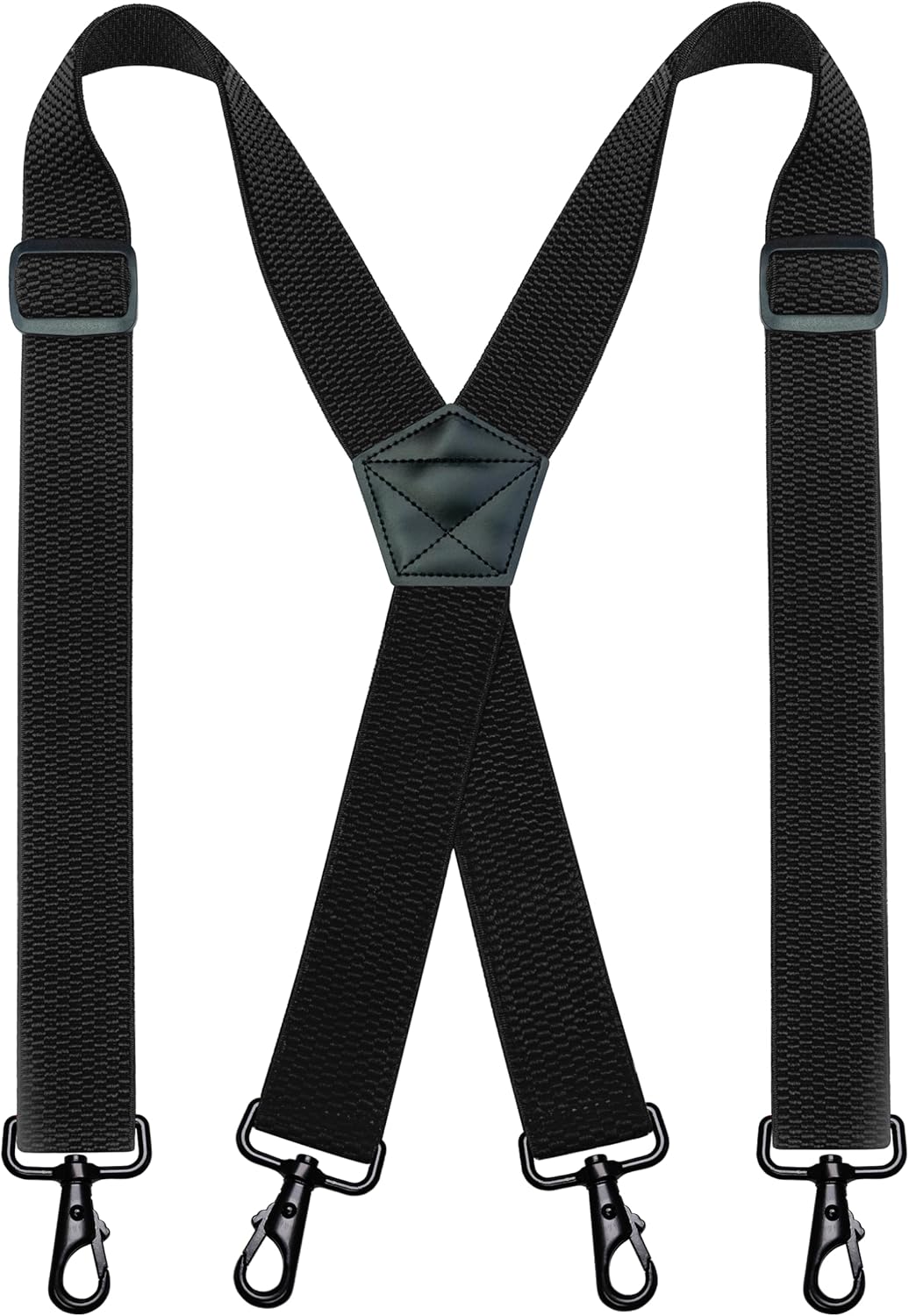 JEMYGINS 1.48" Wide Heavy Duty Suspender with 4 Swivel Hooks for Jeans Pants