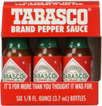 TABASCO brand Pepper Sauce "6-pack Miniatures" 1/8oz.
