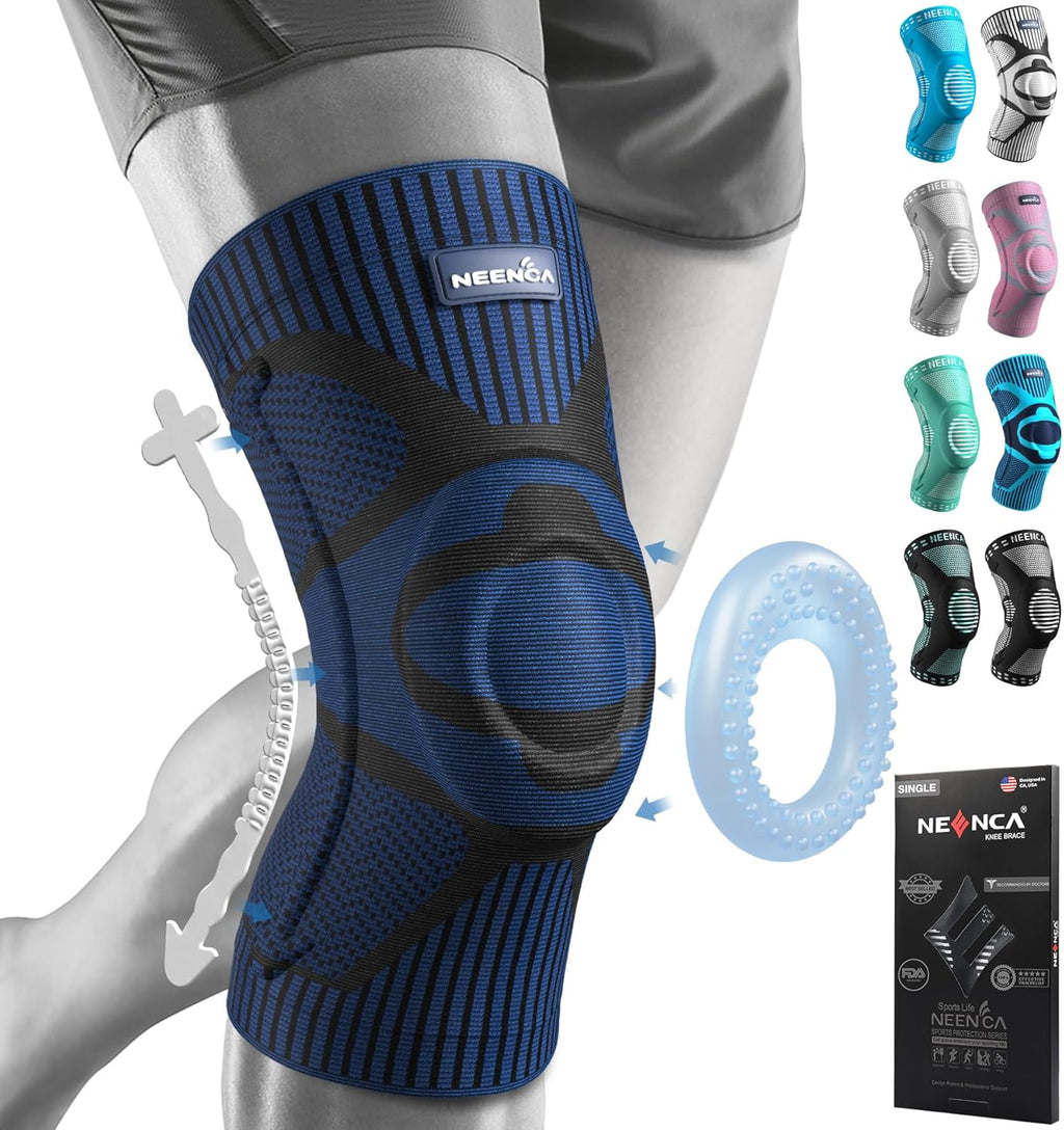 NEENCA Knee Braces for Knee Pain Relief, Compression Knee Support Sleeve for Meniscus Tear, ACL, Arthritis, Joint Pain, Injury Recovery, Circulation, Sports. Women Cycling Leg Warmers, Keep Leg Warm