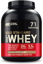 Optimum Nutrition Gold Standard 100% Whey Protein Powder, Mocha Cappuccino, 5 Pound (Packaging May Vary)