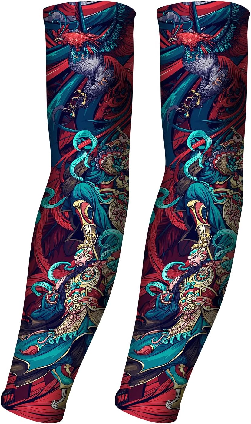 UV Sun Protection Arm Sleeves for Men & Women-UPF 50+ Sports Compression Cooling Sleeve-Unique TATTOO SLEEVE gift