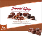 Fannie May, Milk and Dark Chocolate Holiday Gifts, Assorted Chocolates, Chocolate Gift Box, 7 oz