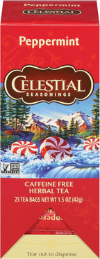 Celestial Seasonings Peppermint Herbal Tea 25 Tea Bags