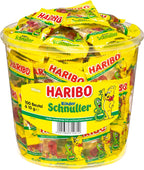 Haribo Kinder Schnuller 100Minibeutel, 1er Pack (1 x 980 g Dose)