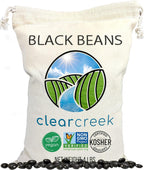 CLEAR CREEK Washington State Grown Black Beans | 4 lb | Project Non-GMO Verified | Vegan | Kosher | Non-Irradiated | Frijoles Negros