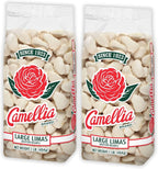 Camellia Brand Dried Large Lima Beans – Premium White Butter Beans for Southern Cooking, Soups, Stews & Casseroles – Non-GMO, Gluten-Free, Vegan, Vegetarian, High Protein, High Fiber, 1 Pound (Pack of 2)