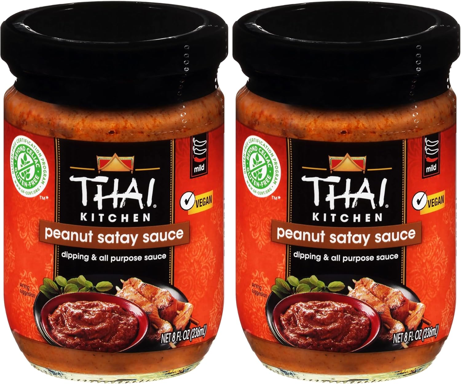 Thai Kitchen Gluten Free Peanut Satay Sauce, 8 fl oz (Pack of 2)
