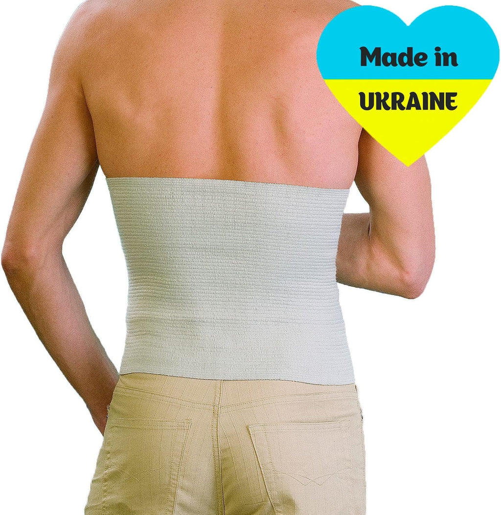 Vitaly Wool Medical Warming Belt Relieves Back Pain. Lumbar Heating Belt with Optimal Compression. Stretchy Thermal Radiculitis Brace (#7 for Waist Circumference: 43-48 inch (110-120 cm))