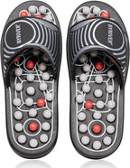 BYRIVER Plantar Fasciitis Relief Foot Massager Slippers Sandals Shoes for Men Women, Foot Care Relaxation Wellness Gifts for Mom Dad, Stress Relief, Tense Muscle Relaxer (02M)