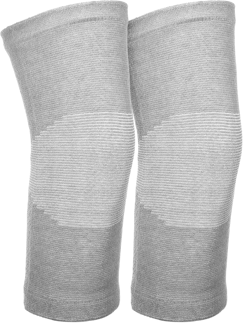2 PCS Bamboo Charcoal Knee Sleeve Compression Knee Sleeve Elastic Thicken Warm Knees Brace for Arthritis Pain Enhanced Comfort Running Cycling Ski Dance Men Women (X-Large)