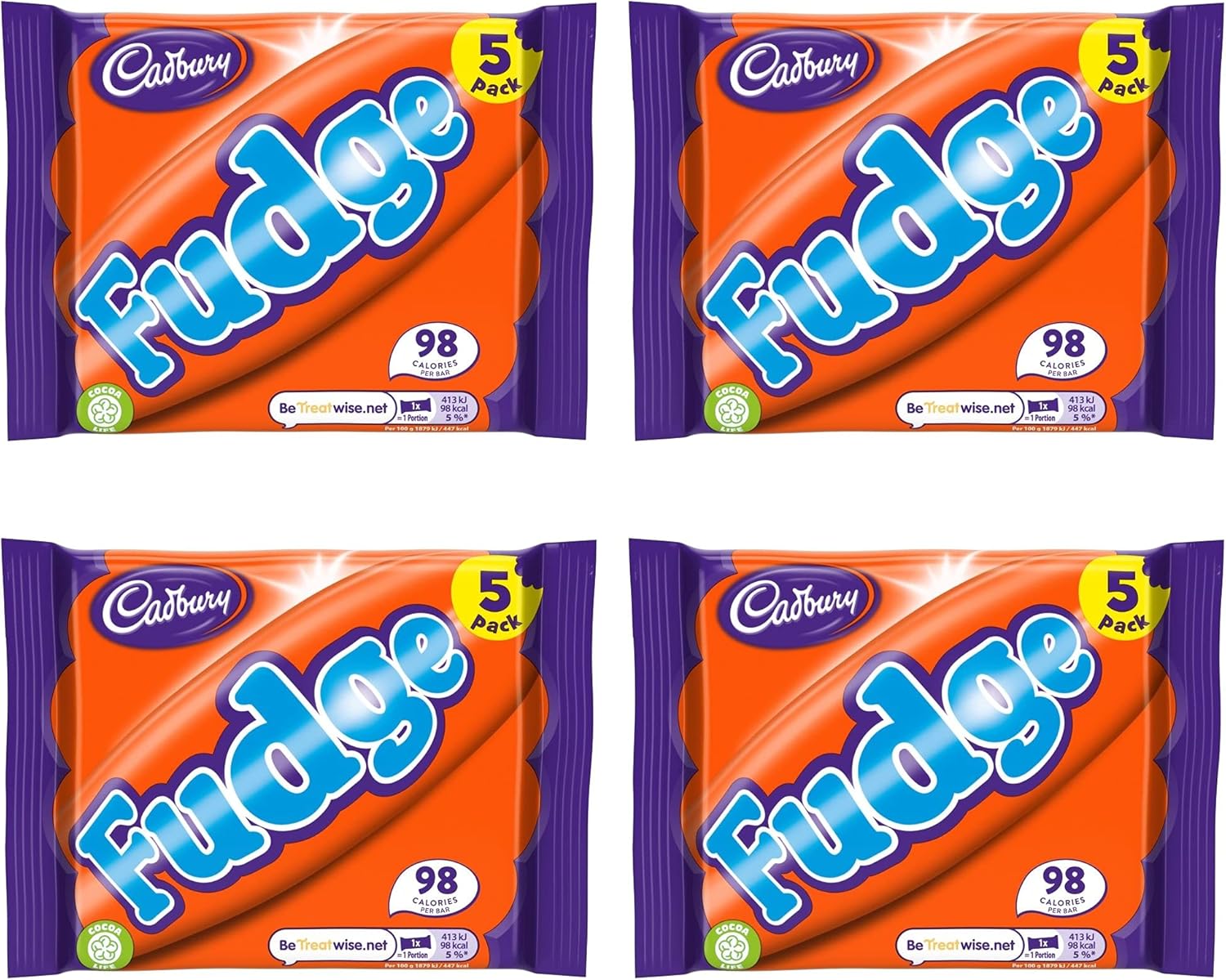 Cadbury Fudge 5 pk (Pack of 4)