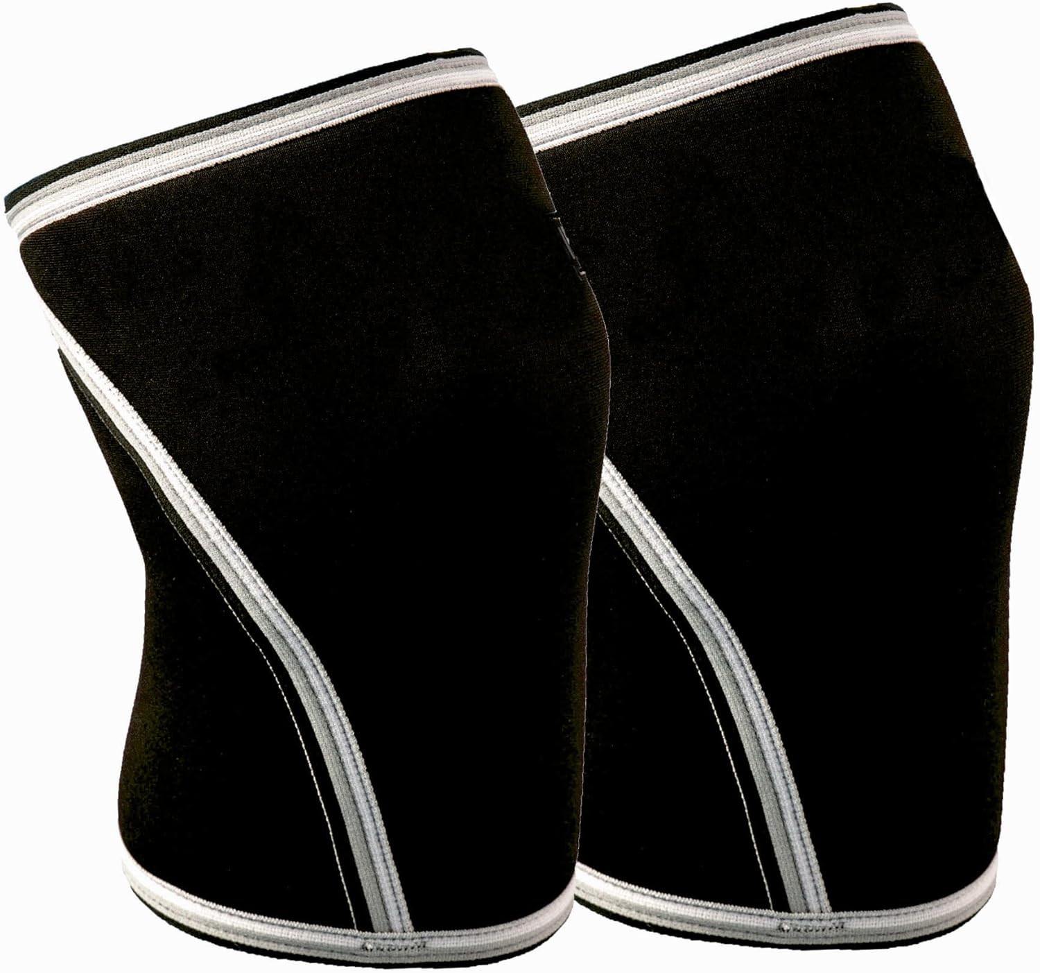 Knee Sleeves (1 Pair) 7mm Neoprene Thick Compression Knee Brace Support for Weightlifting, Powerlifting, Squatting & Fitness Training for Women and Men Black (X-Large)