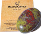 MAIBAOTA 2.4" Large Bloodstone Crystals Stone Polished Palm Stone Healing Crystals 0.7" Thick Natural Reiki Gemstone Worry Stone Energy Balancing Anxiety Stress Relief Meditation 1 Pc