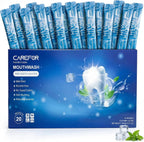 Mouthwash Travel Size, Portable Fresh Breath Mouthwash, Alcohol-Free, ICY Mint Flavor, Mini Pack – Go for On-The-Go Freshness, Bulk Packets 0.41 Fl Oz(Pack of 20)