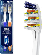 Oral-B Pro-Health Pulsar Battery Toothbrush, Soft, Blue , 2 Count (Pack of 1)