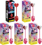 Amos TastySounds Audio Music Lollipop Candy – Singing Music Lollipop Suckers, Sugar-Free, 5-Pack Variety (1x Strawberry, 4x Blacberry), Individually Wrapped