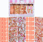 Confect Girls Baby Shower Sprinkles | Gender Reveal Sprinkles | Assorted Pack of 5 Mix Rose Gold, Peach, Blush Pink & Gold Edible Sprinkle | Vegan, Gluten-Free, Nut-Free, Soy-Free, Dairy-Free, Palm Oil-Free - 5 Oz
