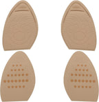 Healifty 2 Pairs Forefoot Half Shoe Insoles Front Shoe Pads Cushions Filler Reusable Soft Inserts for Women High Heel Sneakers Skin Color